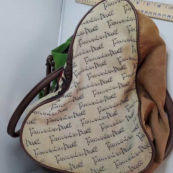 Vintage LOONEY TUNES 1993 duffel bag Tasmanian Devil - Picture 12 of 12